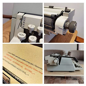 Amdsoc Large Retro Mechanical Typewriter, All Aluminum Alloy Body, 65 * 43 * 20CM