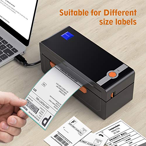 Alfuheim Thermal Shipping Label Printer 4x6 - High Speed Printing at 150mm/s -Barcode Printer for Shipping Compatible with UPS WorldShip,Etsy,Ebay, Amazon,Shopify,etc