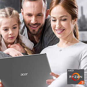 Acer Aspire 5 Slim Laptop, 15.6%22 Full HD IPS Display, AMD Ryzen 3 3200U, 4GB, 128GB SSD, Backlit Keyboard, Windows 10 & AmazonBasics 15.6-Inch Laptop Computer and Tablet Shoulder Bag Carrying Case
