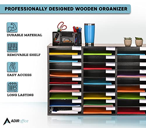 AdirOffice Classroom Mailbox & Adjustable Literature Organizer Bundle
