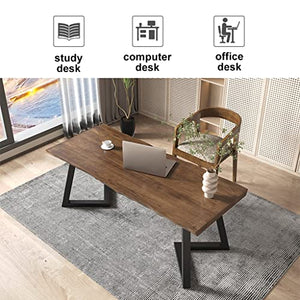 None Computer Desk and Chair Set, Personal Workbench for Study/Office, Negotiation Meeting Table (200x80x75cm)