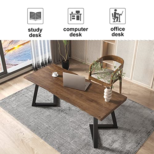 Computer Desk and Chair Set, Personal Workbench for Study/Office, Negotiation Meeting Table (200x80x75cm)