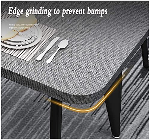 SYLTER Office Conference Table Set with Chairs - Black Color
