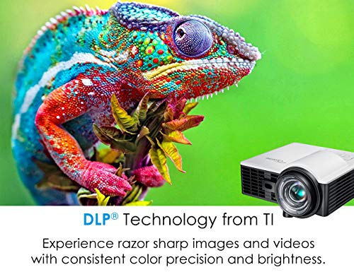 Optoma ML1050ST+ Portable LED WUXGA Support Mini Projector with Short Throw and Auto Focus for Office Presentations and Movies at Home