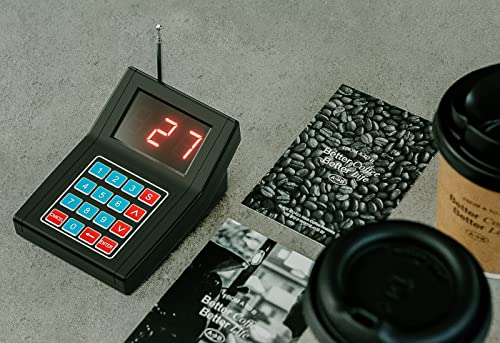 Bulipu Wireless Paging Queuing System with 30 Coaster Pagers for Restaurants