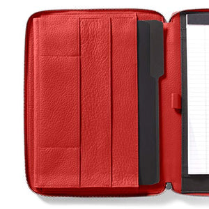 Leatherology Scarlet Tablet Portfolio Padfolio Compatible with 12.9 Inch iPad Pro