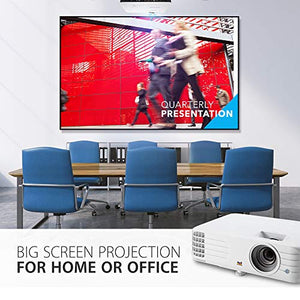 ViewSonic PG706HD 4000 Lumens Full HD 1080p Projector with RJ45 LAN Control Vertical Keystoning HDMI USB for Home and Office