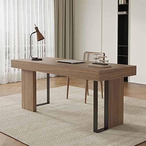 Office Desk and Chair Set, Home Wooden Computer Desk with Drawers, Modern Personal Writing Desk (160x60x76cm)