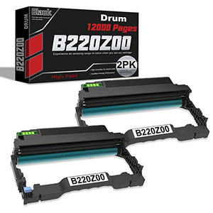 2 Pack Black B220Z00 Imaging Unit Compatible Replacement for Lexmark B2236dw, MB2236adw Printers.