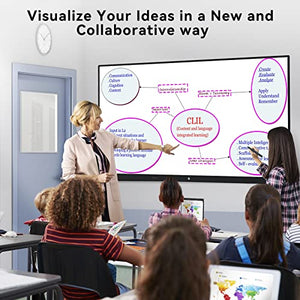 TIBURN R2 75" Smart Board - 4K UHD Interactive Display for Office and Classroom