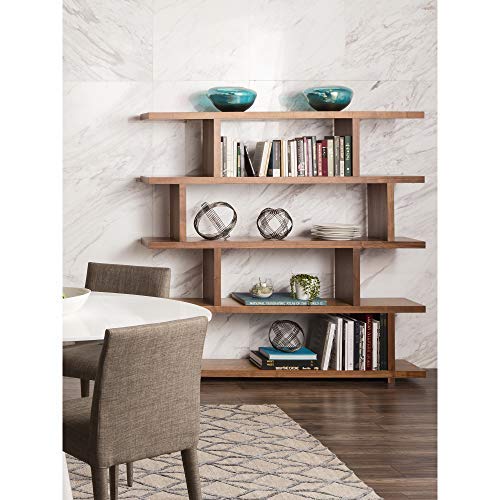 Moe's Home Collection 63 by 61-Inch Miri Large Shelf, Walnut Veneer