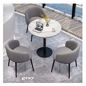 SKUAI Small Office Conference Coffee Table Chair Set - Gray