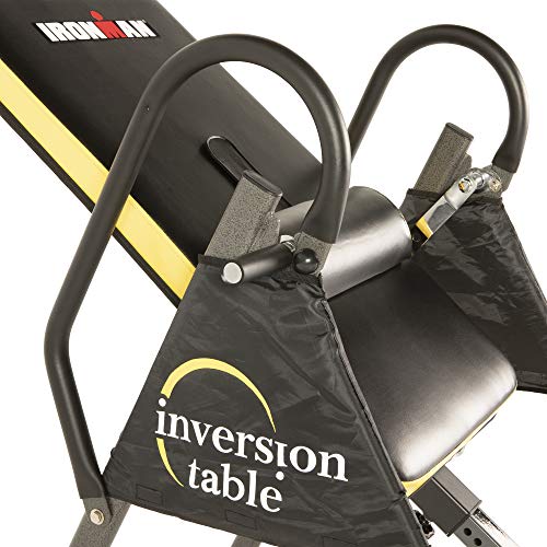 IRONMAN Gravity 5000 Highest Weight Capacity Inversion Table with NO Pinch Airsoft Ankle Holder and SURELOCK Ratchet System