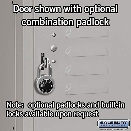 Salsbury Industries 5-Tier Box Style Metal Locker, 5-Feet High, 12-Inch Deep, Gray