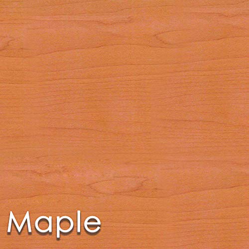 Linea Italia, Training or Seminar Small Easy to Assemble Metal Computer Desk with Wood Top | Laptop Table for Home or Office, 36" x 24", Maple