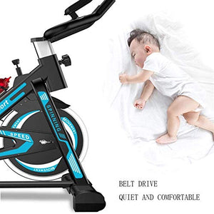 HMBB Exercise Bikes, Indoor Cycling Bike Stationary, Silent Cycling Exercise Bike, Comfortable Seat Cushion, Cardio Training, Fitness Equipment