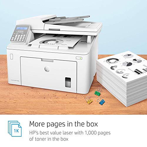 HP Laserjet Pro M148fdw All-in-One Wireless Monochrome Laser Printer, Fax, Mobile & Auto Two-Sided Printing, Works with Alexa (4PA42A)