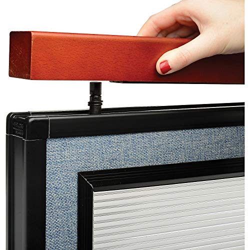 Global Industrial Deluxe Freestanding Office Partition Panel with Window, Blue