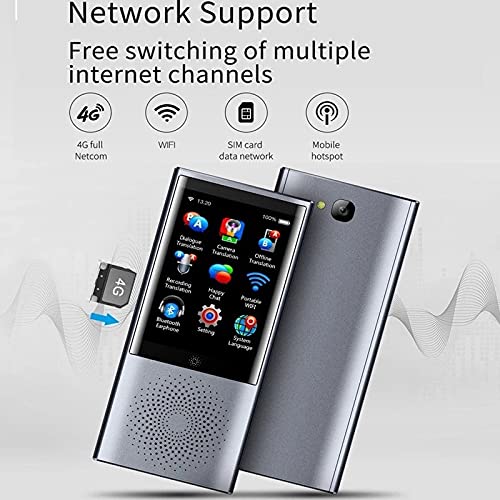 Voice Photo Instant Translator 4G 8GB Memory 2.8" Touch Screen 2080mAh 77 Languages Translation (Gray)