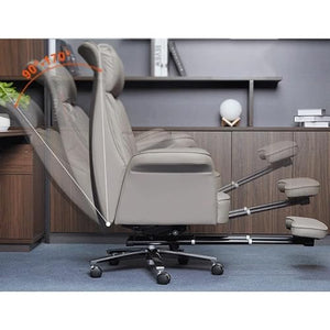 None High Back Executive Office Chair with Footstool