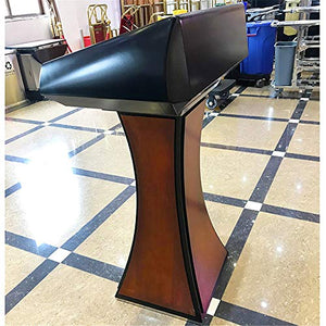 None Lectern Podium Stand - Standing Reading Desk for Conference Rooms, Churches, and Schools