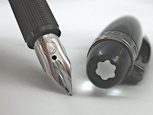 Mont Blanc Starwalker Resin Fountain Pen, Midnight Black, Medium Nib (105655)