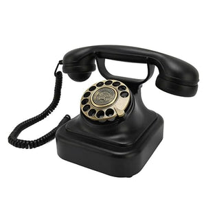 ROLTIN Vintage Telephone Zinc Alloy Plated Bronze Dial Plate