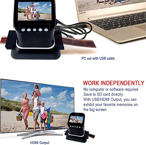 MYDLO 22 MP All-in-1 Film and Slide Scanner, 120 High Resolution Digital Photo Converter