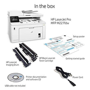HP LaserJet Pro M227fdw All-in-One Wireless Laser Printer, Amazon Dash replenishment ready (G3Q75A), White, Large