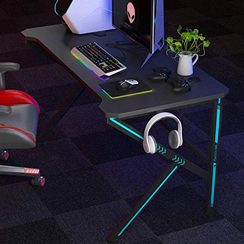 LKNJLL 39 inches Gaming Desk Computer Gamer Desk Large Computer Desk Workstation Office PC Desk, Easy Installation