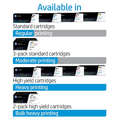 HP 410X (CF412X) Toner Cartridge, Yellow High Yield for HP Color LaserJet Pro M452dn M452dw M452nw MFP M377dw MFP M477fdn MFP M477fdw MFP M477fnw