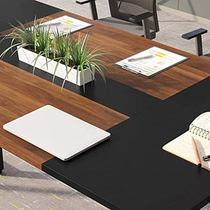 Generic 6ft Brown Industrial Modern Conference Table