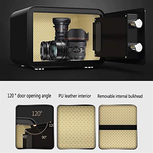 YIFUTY Home Fingerprint Safe Small Office Insurance to Wall Cash Box All Steel Anti