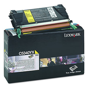 Lexmark C5340YX Yellow Extra High Yield Return Program Toner Cartridge (7K)