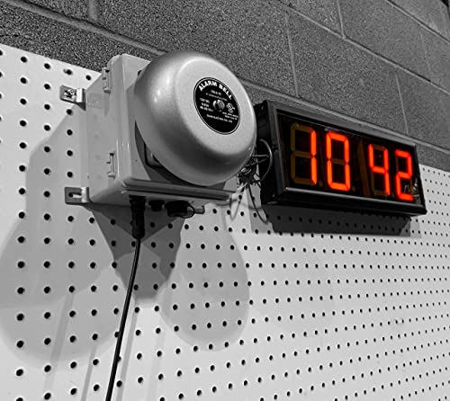 Netbell Break Bell Clock System with 4" LED Digital Clock by Linortek