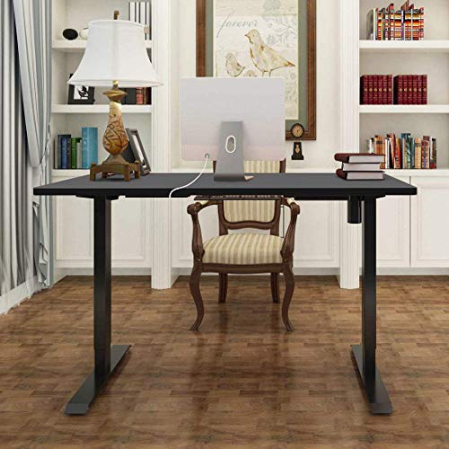 Flexispot EN1B Height Adjustable Desk Frame Electric Sit Stand Desk Base Home Office Stand up Desk(Black Frame)
