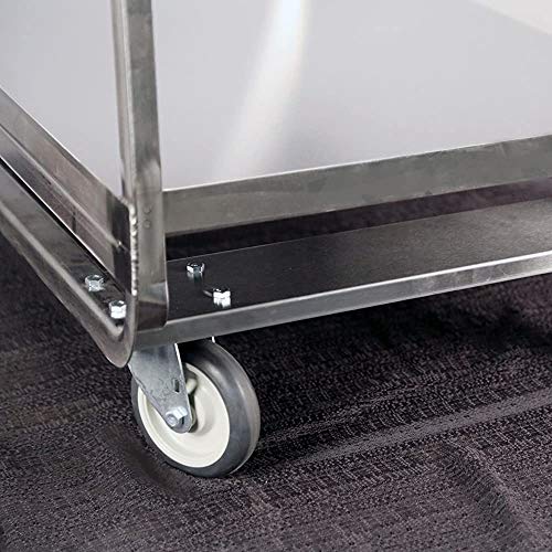 Lakeside Manufacturing Handler Series Utility Cart, Stainless Steel, 2 Shelves, 1000 lb. Capacity