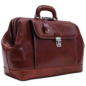 Cenzo Leather Doctor Style Briefcase Bag