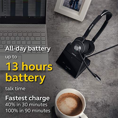 Jabra Engage 75 Wireless Stereo Headset with Noise-Cancelling Microphone