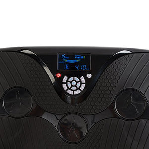 GLOBAL RELAX Zen Shaper Plus Vibration Plate - Black (2020 New Model) - Fitness oscillating Vibration Platform – MP3 Music – 3 Exercise Areas (Walk-Jogging-Running) -2 Years Warranty