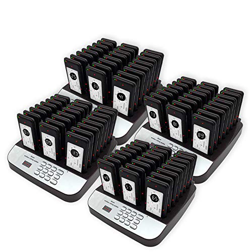 NOLAS Social Distancing Buzzer Restaurant Call Coaster Pager - 96 Units