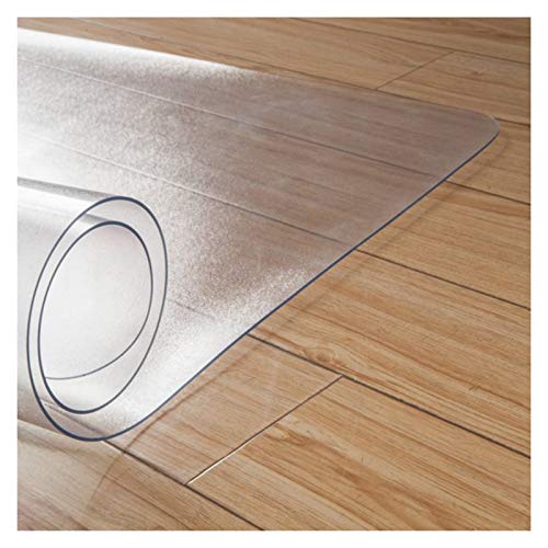 ZWYSL Clear Floor Mats Vinyl Chair Mat for Hard Floors Waterproof Non-Slip Scratch Resistant (Clear-1.5mm, 180x250cm)