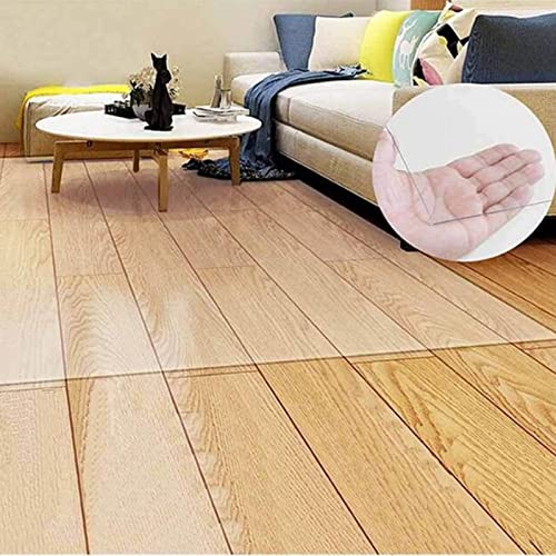 HOBBOY Clear Vinyl Runner Rug for Hard Floors, Extra Long Hallway Carpet Protector - 60-140cm Wide, 100-800cm Length