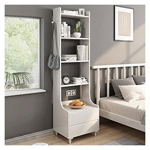 HARAY Bookshelf Bedroom Storage Cabinet Simple Bookcase (Color: A)