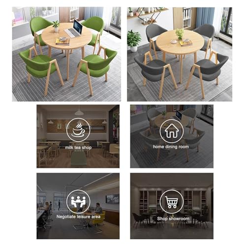 HOLGVE Office Reception Room Club Table and Chair Set - Color 13, Size 31.4IN/80CM