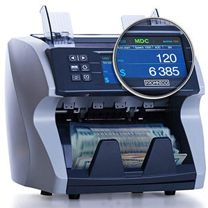 Promnico Money Counter Machine - [ 2023 Upgrade ] Bank Grade Mixed Denomination Bill Counter Machine | Cash Counter | Money Counting Machine | Currency Counter | Counterfeit Bill Detector |