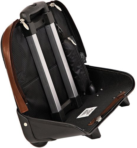 McKleinUSA Damen 80714 R Series Leather Detachable-Wheeled Laptop Case (Brown)