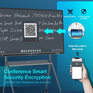JYXOIHUB 86-inch Interactive Whiteboard with 4K UHD Touch Screen - Dual System Conference Board