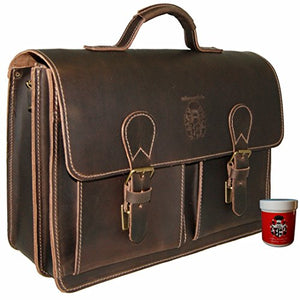 Baron Of Maltzahn Men's Briefcase Shoulder Bag Pasteur Organic Leather One Size Brown