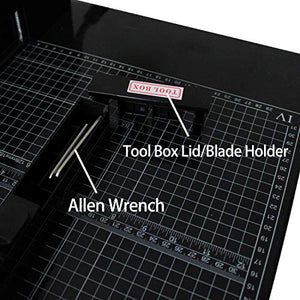 TEXALAN Heavy Duty Guillotine Paper Cutter -12'' (12'' Paper Cutter) Black